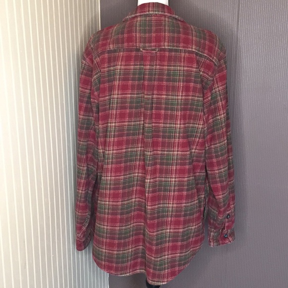 Orvis long sleeve flannel red and green plaid flannel size x large - Picture 3 of 9